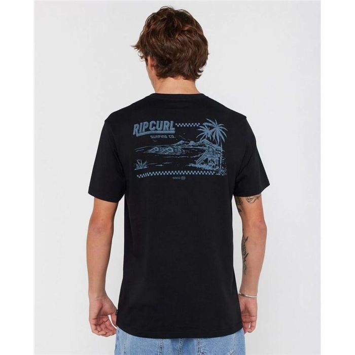 Camiseta de Manga Corta Hombre Rip Curl Sportline FB Tee Negro 12 Años 1
