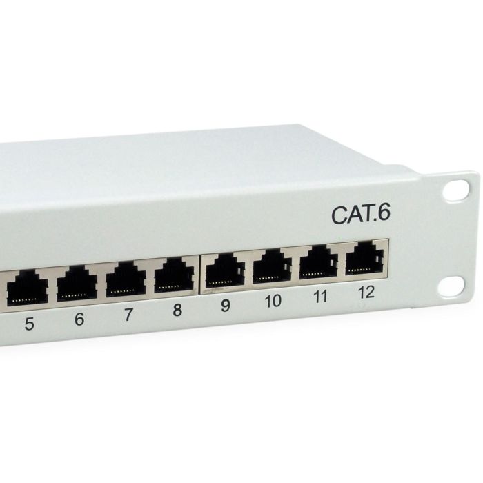 Equip Patchpanel 12x RJ45 Cat6 10" FTP 1HE ISO/IEC hellgrau 2