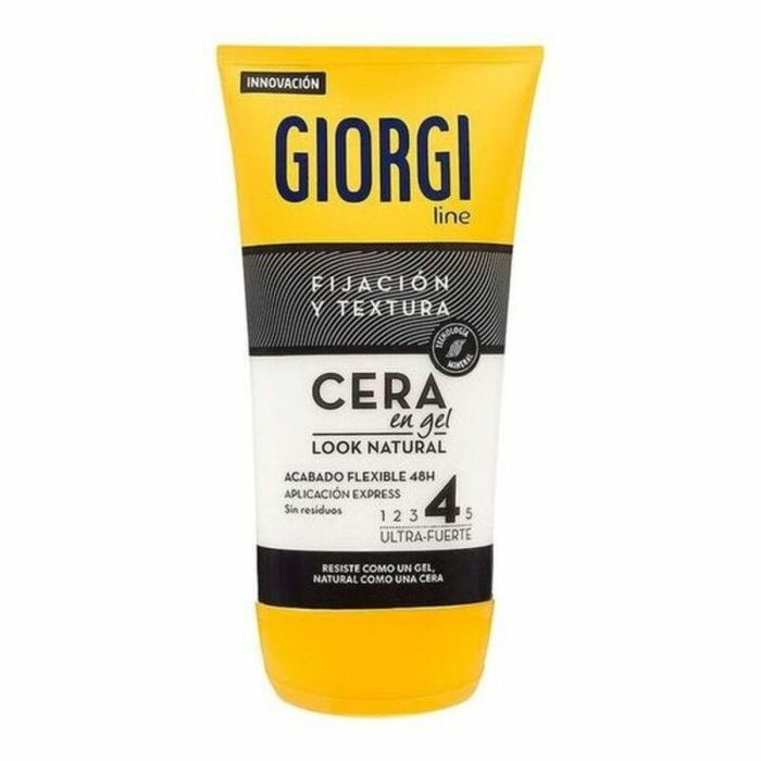 Giorgi Line nº4 Cera en Gel Fijación y Textura Look Natural 48h Larga Duración Sin Residuos Para Todo Tipo de Cabello 145 ml