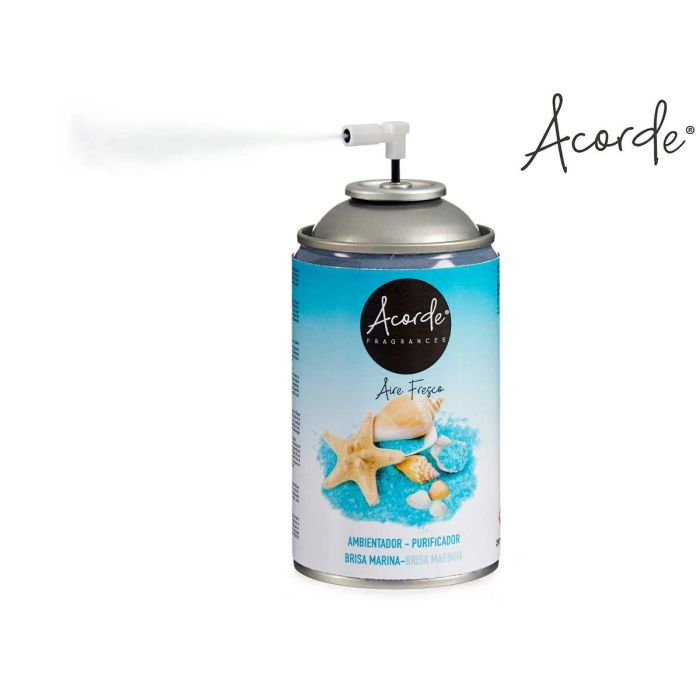 Recambio Ambientador Aerosol 250Ml Brisa Marina Acorde 6X14CM (6 Unidades) 4 Recambio Ambientador Aerosol 250Ml Brisa Marina Acorde 6X14CM (6 Unidades) 4