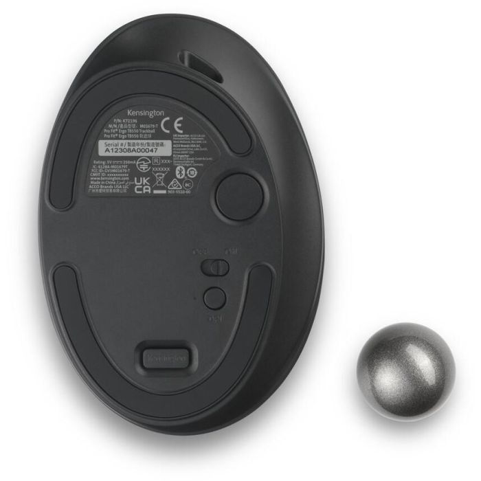 Kensington TB550 Ratón Trackball Pro Fit Ergo Inalámbrico Bluetooth 2.4 GHz 1600 DPI Negro Ergonómico Recargable 5 Kensington TB550 Ratón Trackball Pro Fit Ergo Inalámbrico Bluetooth 2.4 GHz 1600 DPI Negro Ergonómico Recargable 5