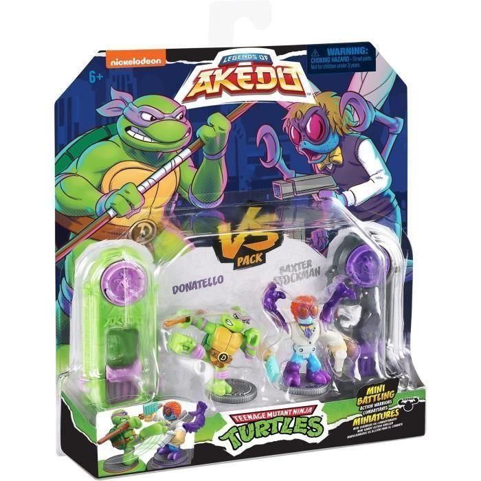 Figuras Donatello vs Baxter Stockman - Akedo - Moose Toys 3 Figuras Donatello vs Baxter Stockman - Akedo - Moose Toys 3