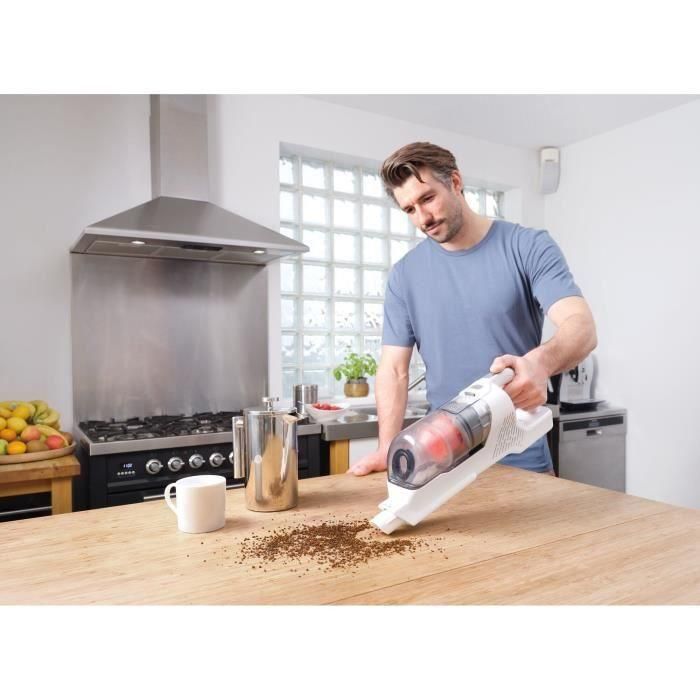 BLACK + DECKER BHFEA515J-QW Aspirador de mano inalámbrico Powerseries + - 33 min de autonomía - 33AW - Tecnología Autosense  - 2 velocidades 3