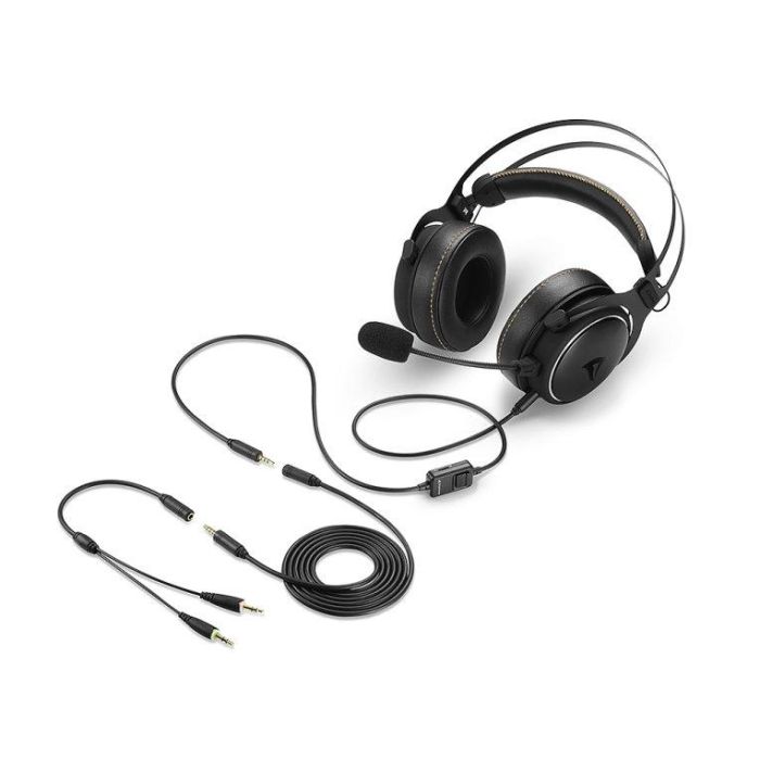 SHARKOON SGH50 Auriculares Alámbrico Diadema para Juego, Audio Hi-Res Certificado, Negro 5