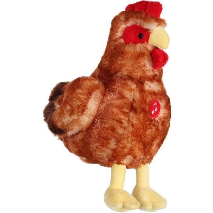 Gipsy Toys GIP3268060703539 Gallina Roja de Peluche con Sonido 22 cm