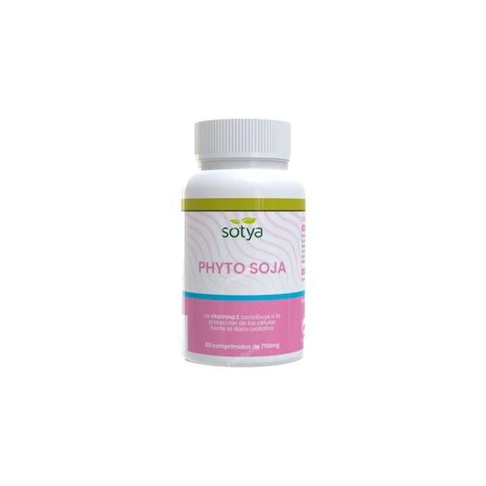 Sotya Phytosoja Isoflavonas de Soja para Menopausia y Bienestar Celular con Vitamina E y Levadura de Cerveza 80 Comprimidos