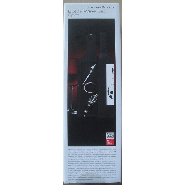 Estuche de Vino Botella InnovaGoods 5 Piezas 1 Estuche de Vino Botella InnovaGoods 5 Piezas 1