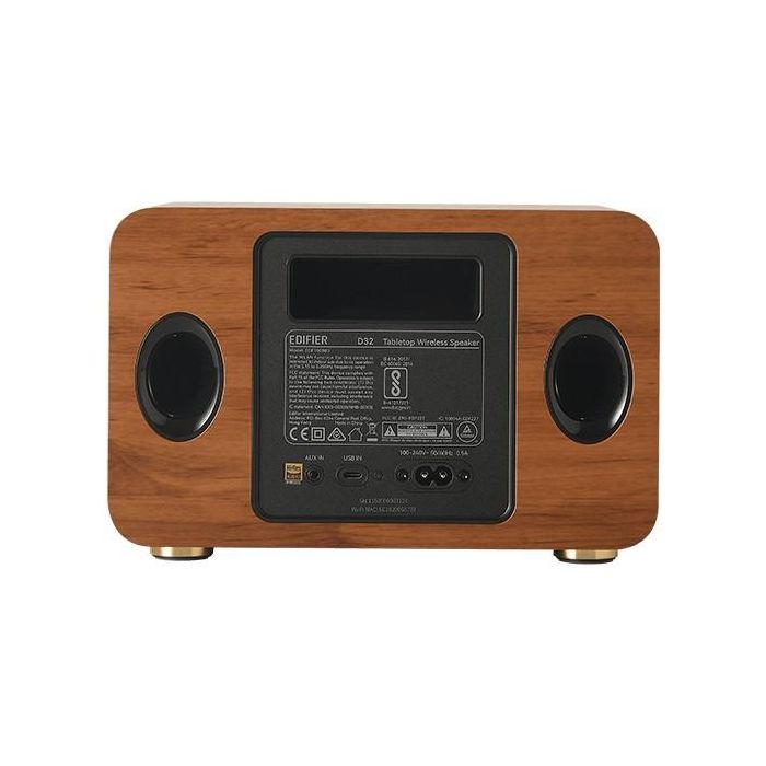 Edifier D32 Altavoz Multiroom WiFi Bluetooth Diseño Madera para Sonido Premium en Hogar 3 Edifier D32 Altavoz Multiroom WiFi Bluetooth Diseño Madera para Sonido Premium en Hogar 3