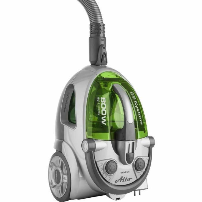 Aspirador sin bolsa - SENCOR - SVC 730GR-EUE2 - Motor ECO 800 W - 76 dBA - 1,5 L - Sistema ciclónico - Plata / Verde 1 Aspirador sin bolsa - SENCOR - SVC 730GR-EUE2 - Motor ECO 800 W - 76 dBA - 1,5 L - Sistema ciclónico - Plata / Verde 1
