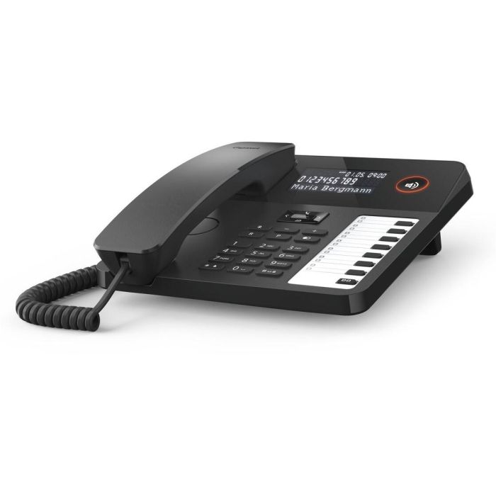 Gigaset DESK 600 Teléfono Fijo con Cable, Pantalla LC, 7 Teclas de Marcación Rápida, Agenda, Negro 1 Gigaset DESK 600 Teléfono Fijo con Cable, Pantalla LC, 7 Teclas de Marcación Rápida, Agenda, Negro 1