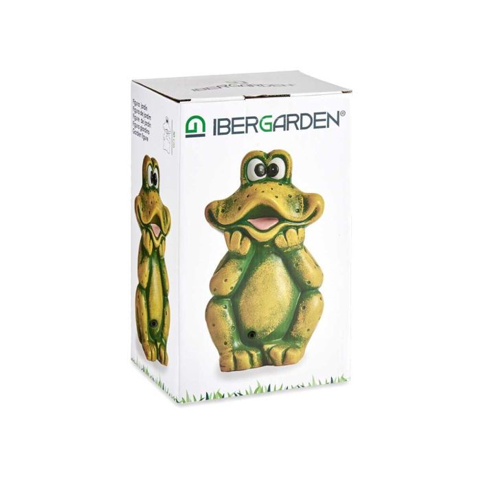Rana de Jardín Cerámica 30 cm Verde - Ibergarden (8 Unidades) 2 Rana de Jardín Cerámica 30 cm Verde - Ibergarden (8 Unidades) 2