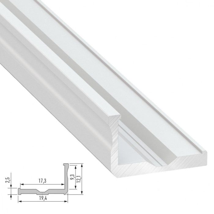 Perfíl Aluminio Tipo F 2,02M - Bruto 1 Perfíl Aluminio Tipo F 2,02M - Bruto 1