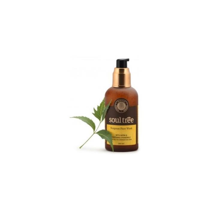 SOULTREE Gel Limpiador Facial con Neem y Cúrcuma para Piel Mixta/Grasa 120ml