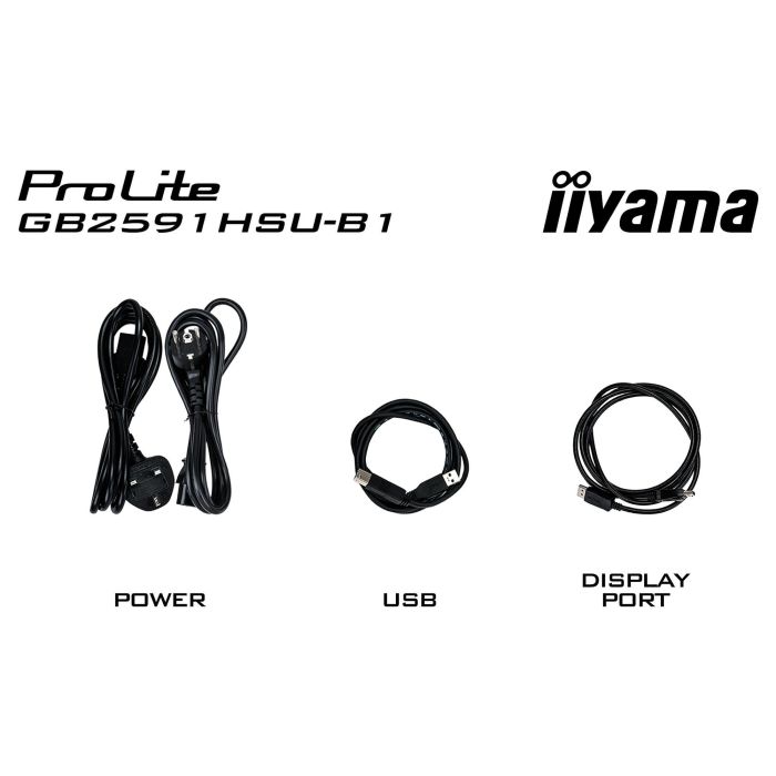 iiyama G-MASTER Gold Phoenix GB2591HSU-B1 Gaming Monitor 24.5" FHD 1920x1080 Fast IPS 320Hz 0.4ms HDR10 G-SYNC AMD FreeSync Negro 13