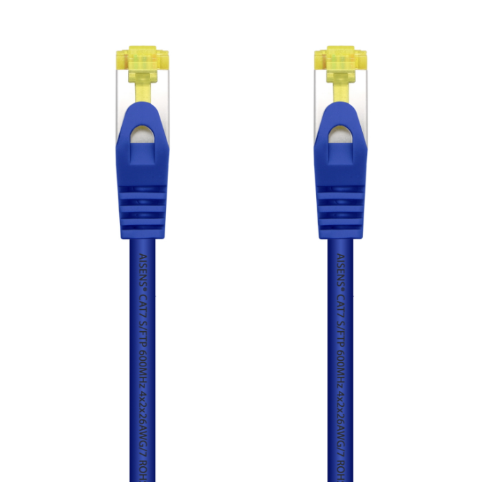 Cable de Red RJ45 SFTP Aisens A146-0476 Cat.7/ 25cm/ Azul Cable de Red RJ45 SFTP Aisens A146-0476 Cat.7/ 25cm/ Azul