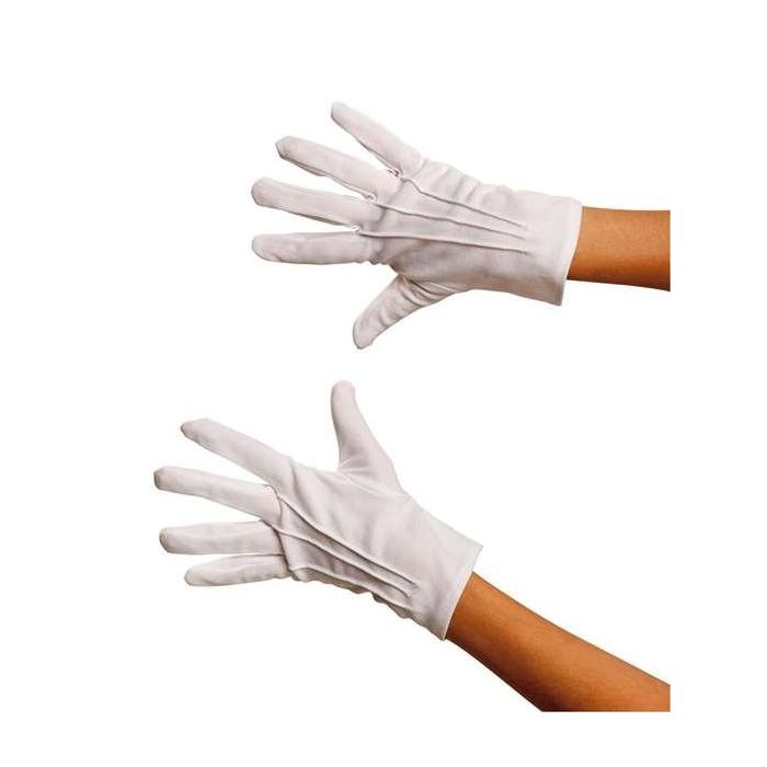 Guante adulto corto blanco talla única Guante adulto corto blanco talla única