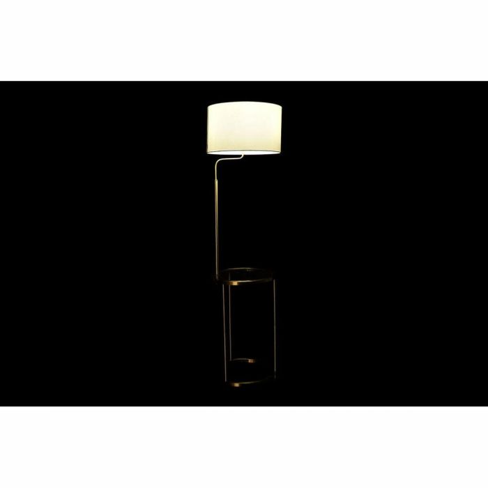 Lámpara de Pie DKD Home Decor 43,5 x 40 x 154 cm Dorado Metal Blanco 220 V 50 W 1 Lámpara de Pie DKD Home Decor 43,5 x 40 x 154 cm Dorado Metal Blanco 220 V 50 W 1