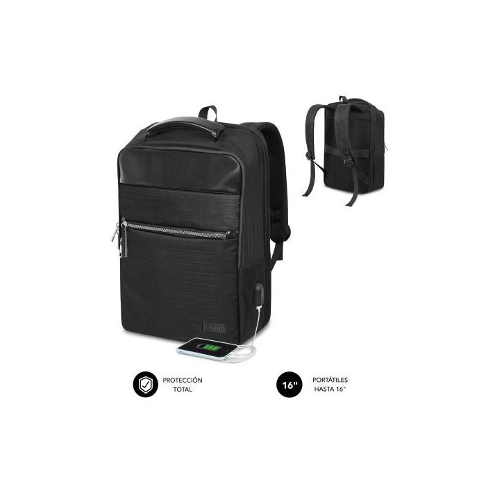 SUBBLIM Mochila Business V2 AP Backpack 16" Black 0 SUBBLIM Mochila Business V2 AP Backpack 16" Black 0