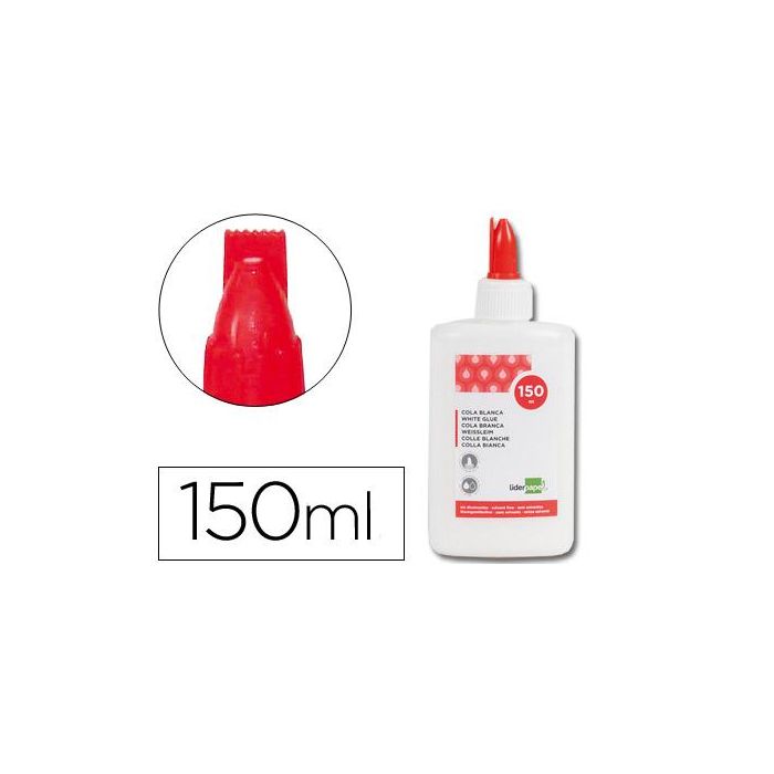 Pegamento Cola Blanca Lavable Liderpapel Bote De 150 mL