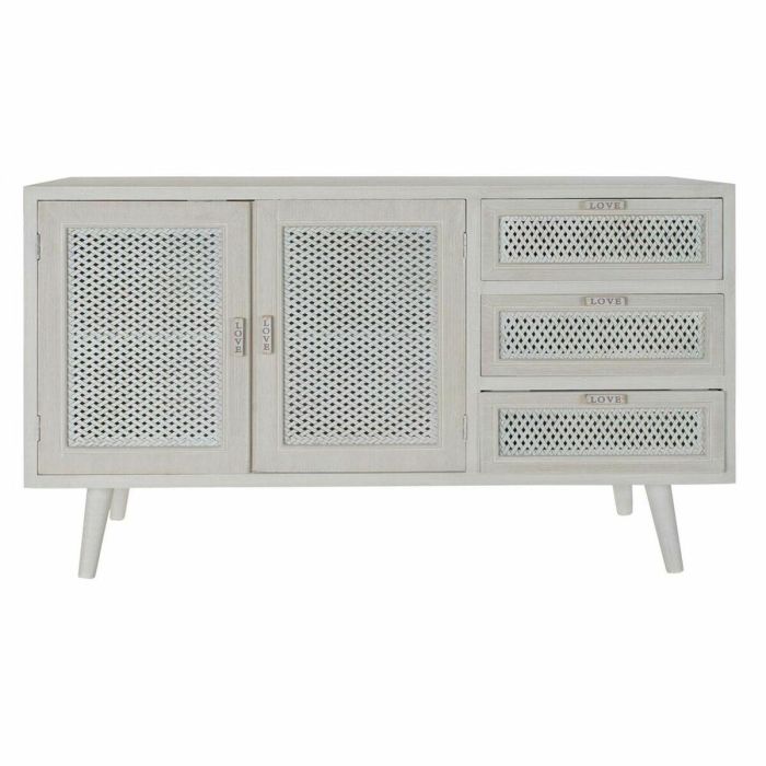 Aparador DKD Home Decor Blanco Madera MDF (110 x 41 x 64 cm) 4 Aparador DKD Home Decor Blanco Madera MDF (110 x 41 x 64 cm) 4