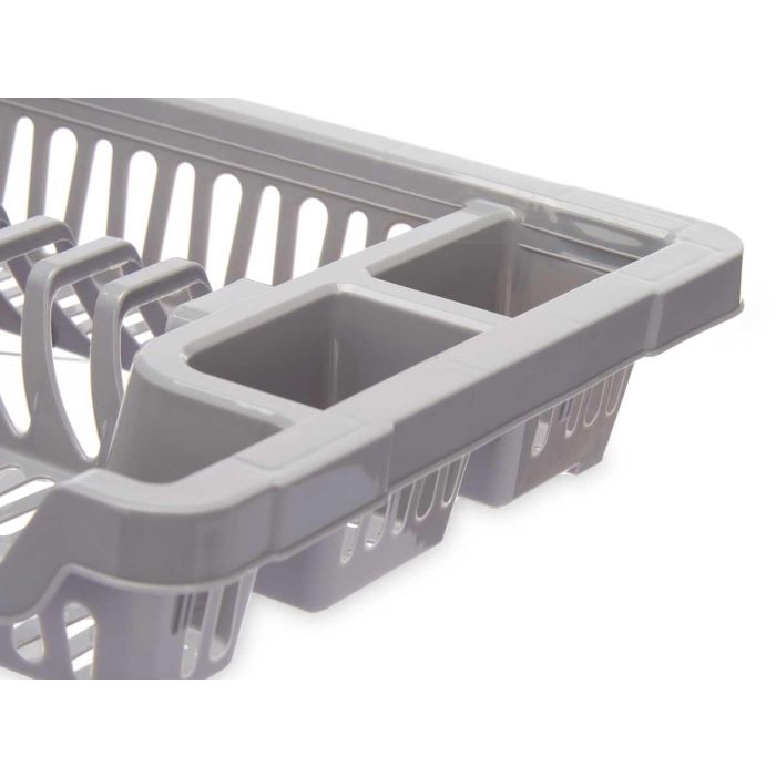 Escurridor Plato Plastico Pequeño Gris Kinvara 42X7CM (24 Unidades) 3 Escurridor Plato Plastico Pequeño Gris Kinvara 42X7CM (24 Unidades) 3