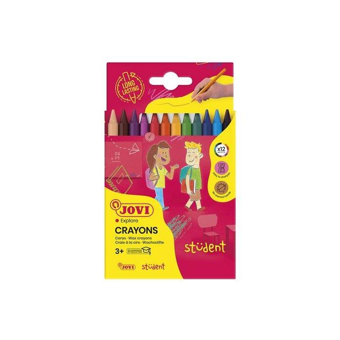 Jovi Ceras Plasticolor 117 mm Colores Surtidos Estuche 12 Ud