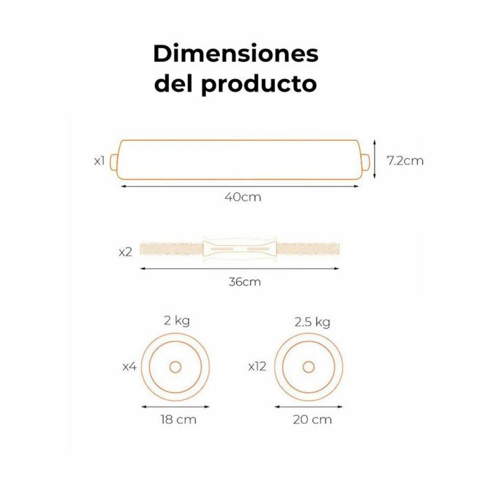 Mancuernas Xiaomi FED V2 40Kg 2