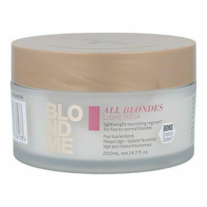 Schwarzkopf Mascarilla Ligera para Cabello Rubio Fino o Normal 200ml - Repara y Nutre en Profundidad 1 Schwarzkopf Mascarilla Ligera para Cabello Rubio Fino o Normal 200ml - Repara y Nutre en Profundidad 1