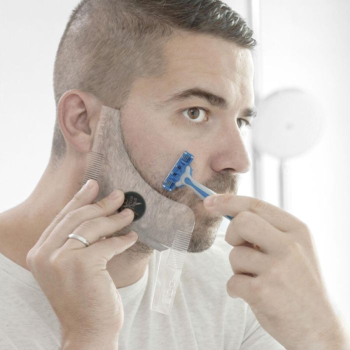 Plantilla para Afeitado de Barba Hipster Barber InnovaGoods Plantilla para Afeitado de Barba Hipster Barber InnovaGoods