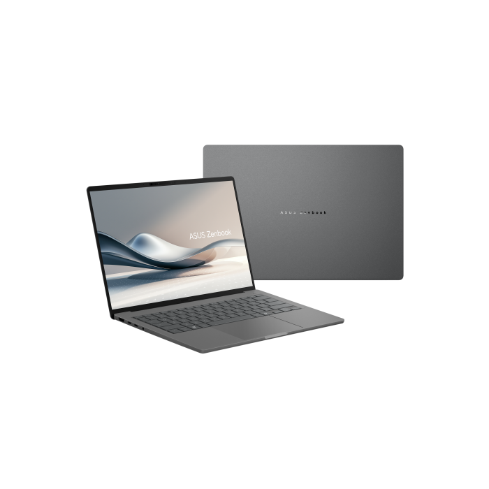 ASUS Zenbook A14 OLED UX3407QA-QD333W - Portátil 14" WUXGA, Snapdragon X1-26-100, 32GB RAM, 512GB SSD, Windows 11 Home, Gris Islandia - 90NB1502-M00PS0 5