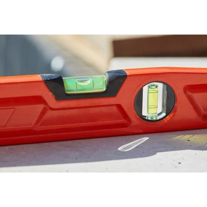 Stanley Nivel Fatmax MLH Antichoque Trapezoidal 600mm, para Medición Precisa en Construcción, Carpintería y Decoración, Resistente a Golpes 5 Stanley Nivel Fatmax MLH Antichoque Trapezoidal 600mm, para Medición Precisa en Construcción, Carpintería y Decoración, Resistente a Golpes 5