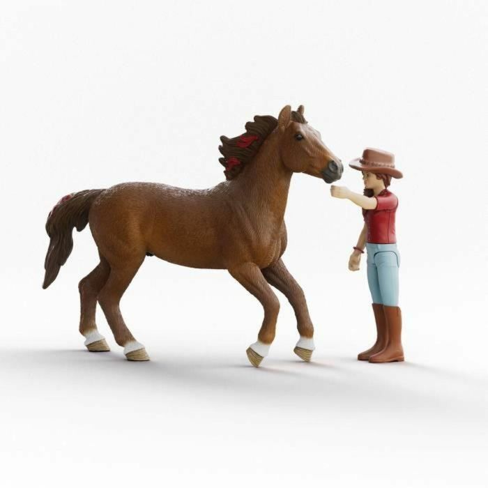 Schleich 42711 Figuras de Hannah y Cayenne Horse Club para niños y niñas a partir de 4 años 15