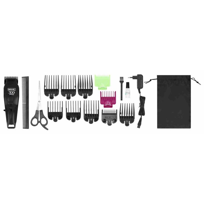 Wahl WAH1713654492082 Cortapelos y Barba Home Pro 300 Inalámbrico, 120 min, 10W, 11 Peines, Negro 10 Wahl WAH1713654492082 Cortapelos y Barba Home Pro 300 Inalámbrico, 120 min, 10W, 11 Peines, Negro 10