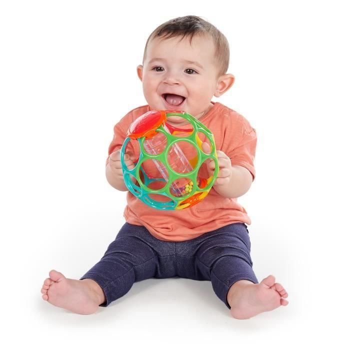 Juguete infantil BRIGHT STARS Oball con palo de lluvia de fácil agarre, sin BPA, rojo, amarillo, verde y azul, para recién nacidos 2 Juguete infantil BRIGHT STARS Oball con palo de lluvia de fácil agarre, sin BPA, rojo, amarillo, verde y azul, para recién nacidos 2