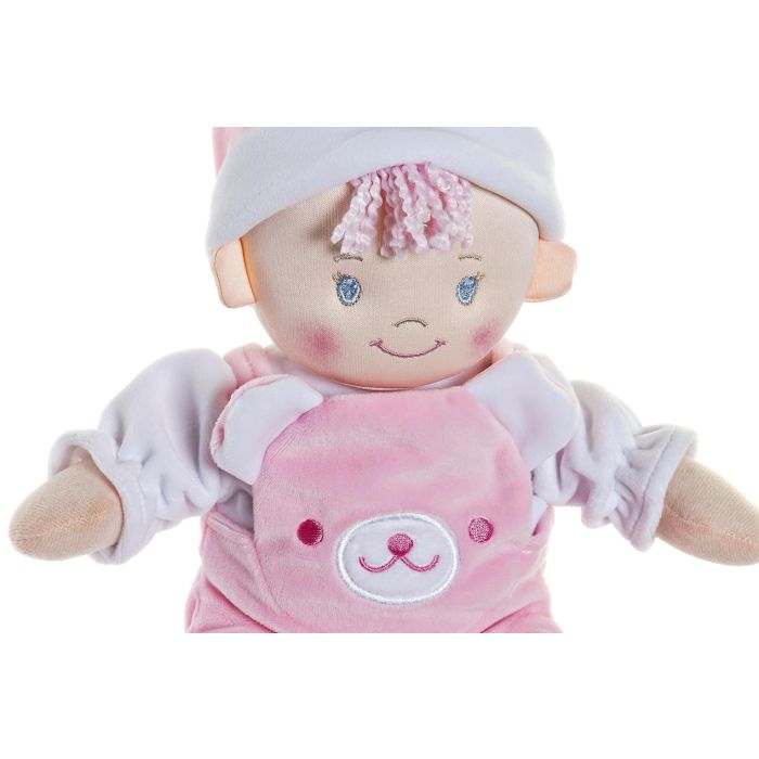 DKD Home Decor Peluche Bebe Rosa Azul 18 x 30 x 22 cm 2
