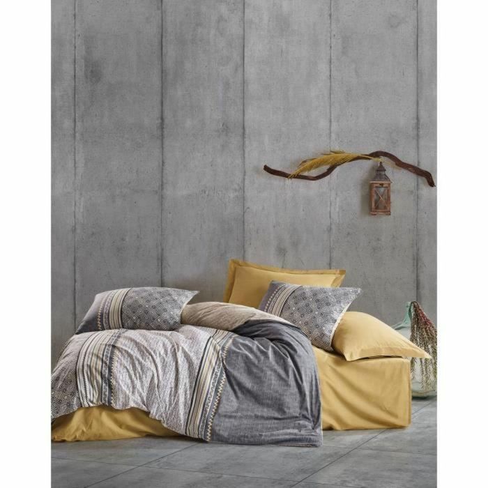 Juego de Cama: 1 Funda Nórdica 220x240 cm y 2 Fundas Almohada 60x60 cm - 100% algodón - Gris - ASI8683342456500 0 Juego de Cama: 1 Funda Nórdica 220x240 cm y 2 Fundas Almohada 60x60 cm - 100% algodón - Gris - ASI8683342456500 0