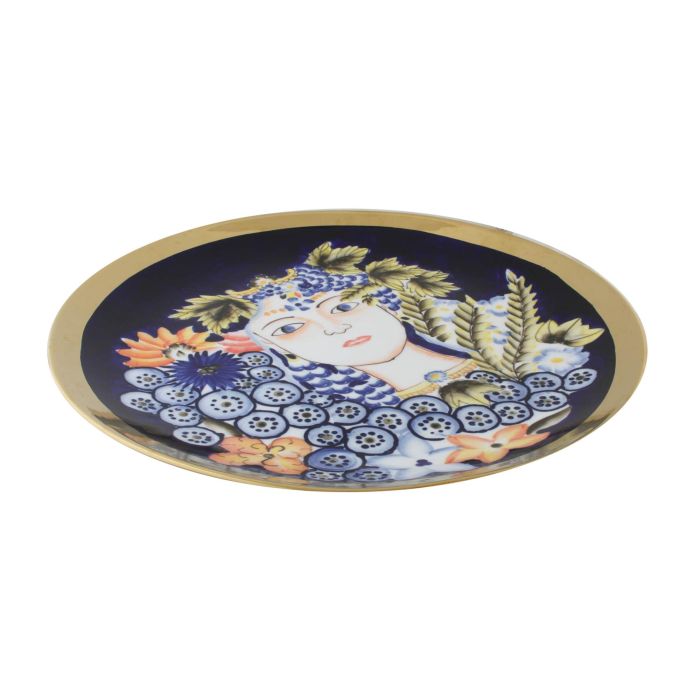 DKD Home Decor Centro de Mesa Margot Shabby Porcelana Multicolor Azul 42x42x4 cm DKD Home Decor Centro de Mesa Margot Shabby Porcelana Multicolor Azul 42x42x4 cm