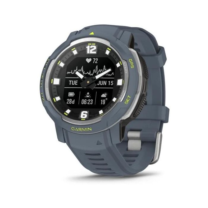 Garmin Instinct Crossover Reloj Inteligente GPS Monitor Frecuencia Cardíaca Granite Blue/Silver Resistente al Agua 10 ATM 4