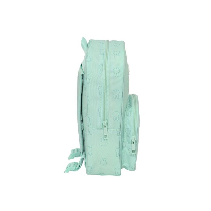 Mochila Safta Infantil Reciclada Y Repelente Agua Miffy Menta 280x200x80 mm 2