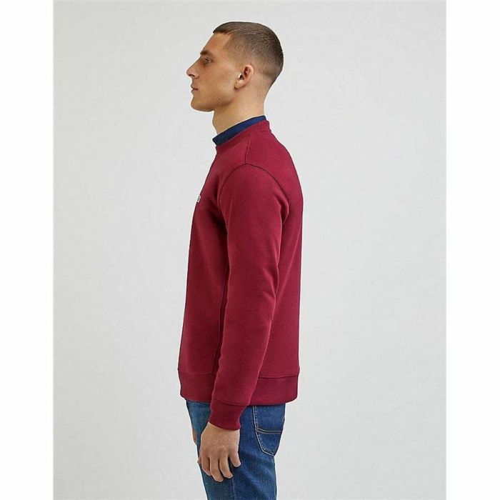 Sudadera sin Capucha Hombre Lee Plain Crew Marrón 2