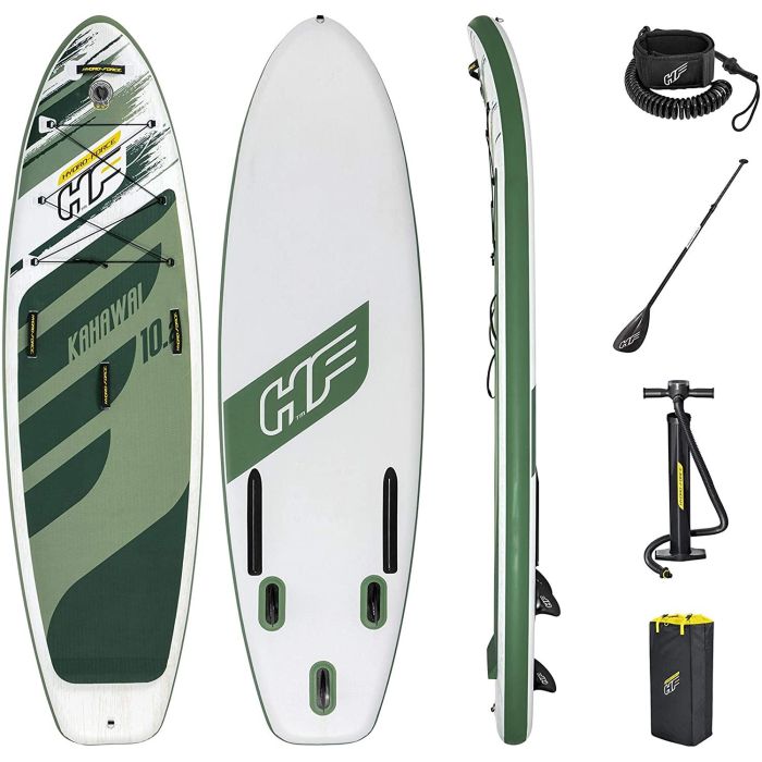 Bestway 65308 Tabla Paddle Surf Kahawai - Stand Up Paddle, Inflable, con Bomba, Paleta y Kit de Reparación, Ideal para Aguas Planas y Ríos Bestway 65308 Tabla Paddle Surf Kahawai - Stand Up Paddle, Inflable, con Bomba, Paleta y Kit de Reparación, Ideal para Aguas Planas y Ríos