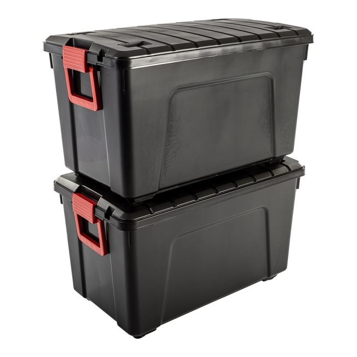 Caja pongotodo 'explorer box' 110 l con asa y ruedas. 44,5 x 75 x 44,5 cm 1 Caja pongotodo 'explorer box' 110 l con asa y ruedas. 44,5 x 75 x 44,5 cm 1