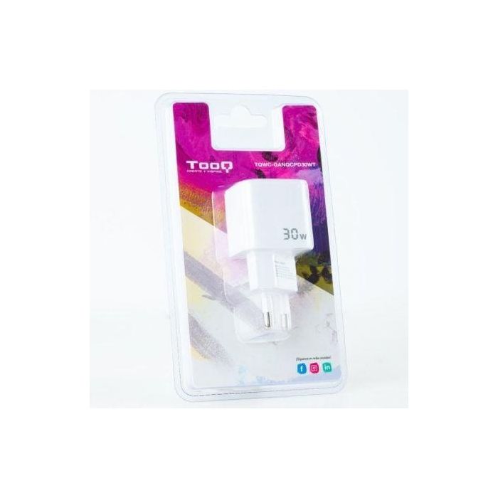 TOOQ CARGADOR DE PARED GaN USB-C/PD + USB-A/QC 30W 4 TOOQ CARGADOR DE PARED GaN USB-C/PD + USB-A/QC 30W 4