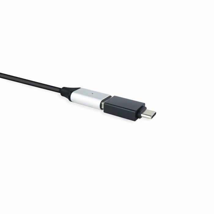 Nanocable 10.02.0010 Adaptador USB Tipo-C Macho a USB 3.1 Hembra (USB-A), Carga y Datos, 31mm, Aluminio Negro 4