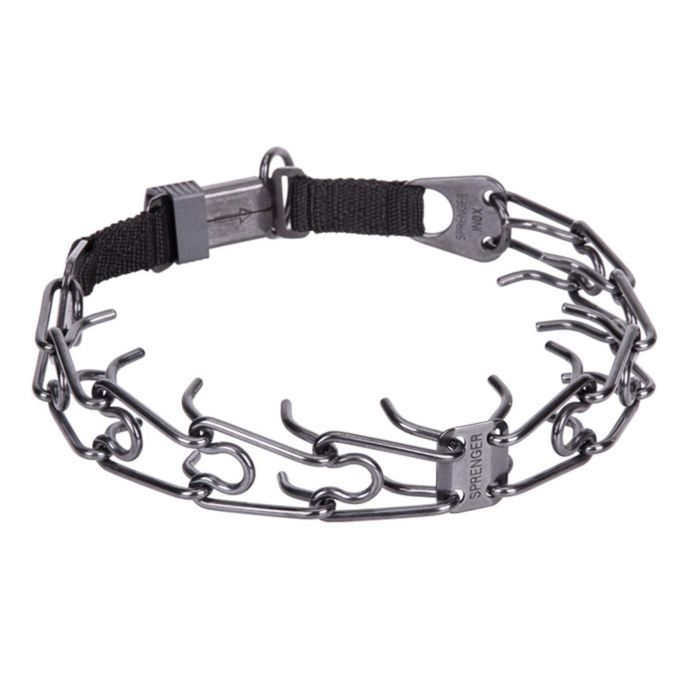 Hs Sprenger Collar Adiestramiento Inox. Negro Cierre Lock 60 cm*4 mm Acero Inoxidable Para Perros Hasta 70kg Germany 1 Hs Sprenger Collar Adiestramiento Inox. Negro Cierre Lock 60 cm*4 mm Acero Inoxidable Para Perros Hasta 70kg Germany 1