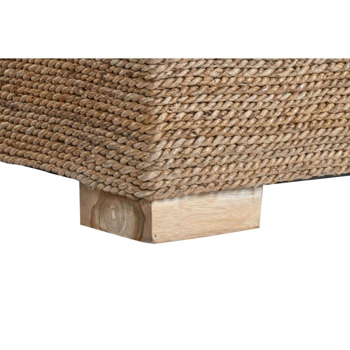 DKD Home Decor 1c25 Sillón Item Home de Fibra y Teca Natural Blanco con Cojines, Altura Asiento 44cm, Colección Banana, 117x92x65 cm 3