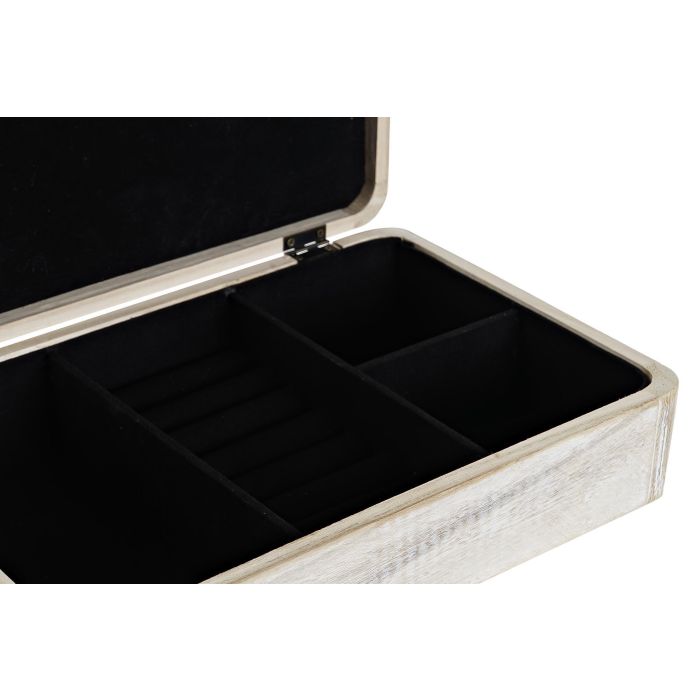 DKD Home Decor Caja Boho de MDF Natural 18 x 6.5 x 28 cm (Pack de 2 Unidades) 2