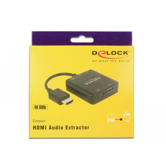 DELOCK HDMI Audio Extractor 4K 60 Hz kompakt 2 DELOCK HDMI Audio Extractor 4K 60 Hz kompakt 2