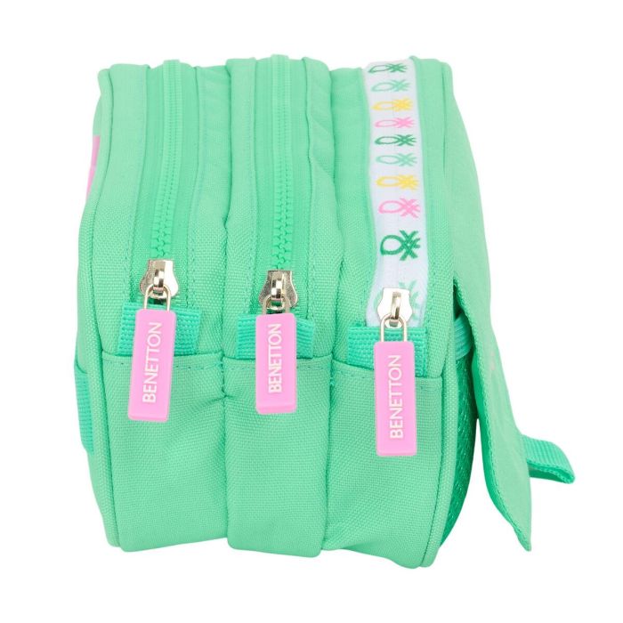 Portatodo Triple Benetton Mint Verde 21,5 x 10 x 8 cm 3