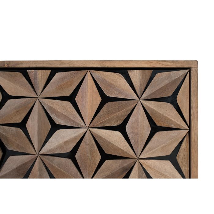 GINER Y COLOMER Aparador Artesanal de 4 Puertas en Madera de Mango 177 cm 5